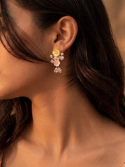 Bloom aura silver pendant set for women