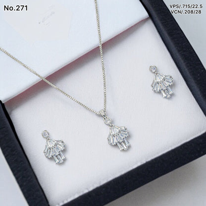 Silver Pendant Set - V One Jewellery