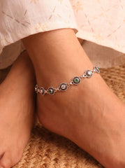 Grand belle silver heavy Payal for women