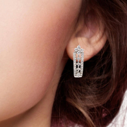 Silver Earrings for Women by V One Jewellery