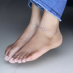 Silver Flower Dream Payal