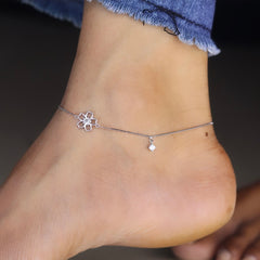 Silver Flower Dream Payal
