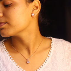 Gleam Rose Gold Jewellery Set