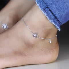 Silver Flower Dream Payal