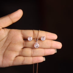 Gleam Rose Gold Jewellery Set