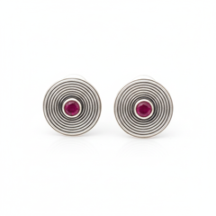 Pure radiance stone silver stud