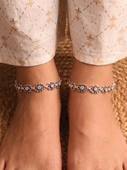 Silver queen heavy Payal for women