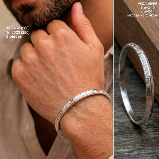 Titan silver kada for men