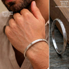 Titan silver kada for men