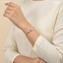 Frost shine silver kada for women