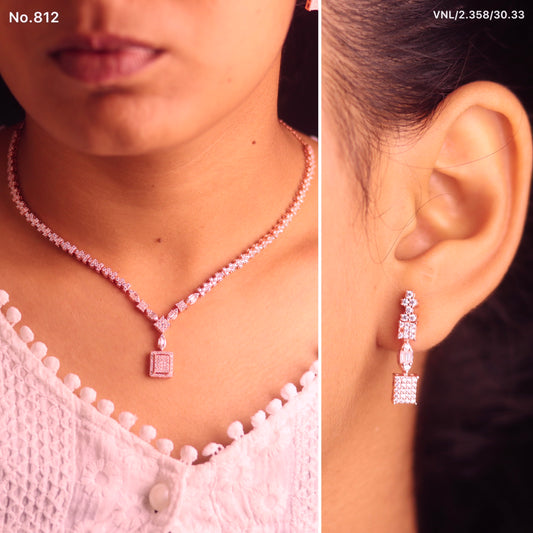 Rose Gold Enchanted Silver Necklace for Women