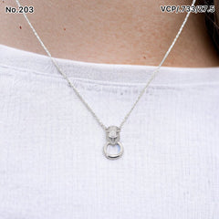 Silver Chain Pendant - V One Jewellery