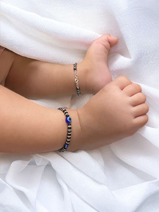 Silver Payal for Kids by V One Jewellery