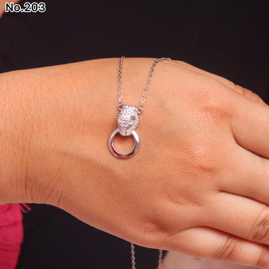 Silver Chain Pendant - V One Jewellery