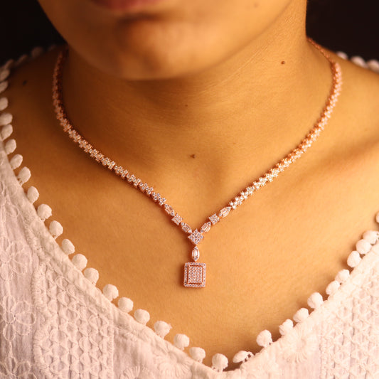 Rose Gold Enchanted Silver Necklace for Women