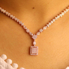 Rose Gold Enchanted Silver Necklace for Women