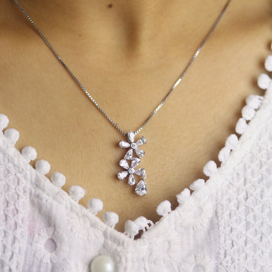 Seraphine Silver Pendant Set for Women