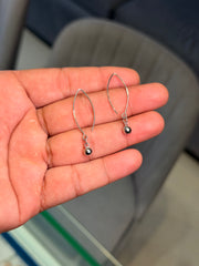 Nupur drop silver earrings