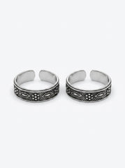 Moonshadow silver toerings for women