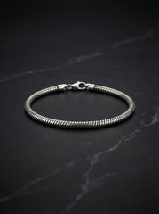 Silver vanguard bracelet for men