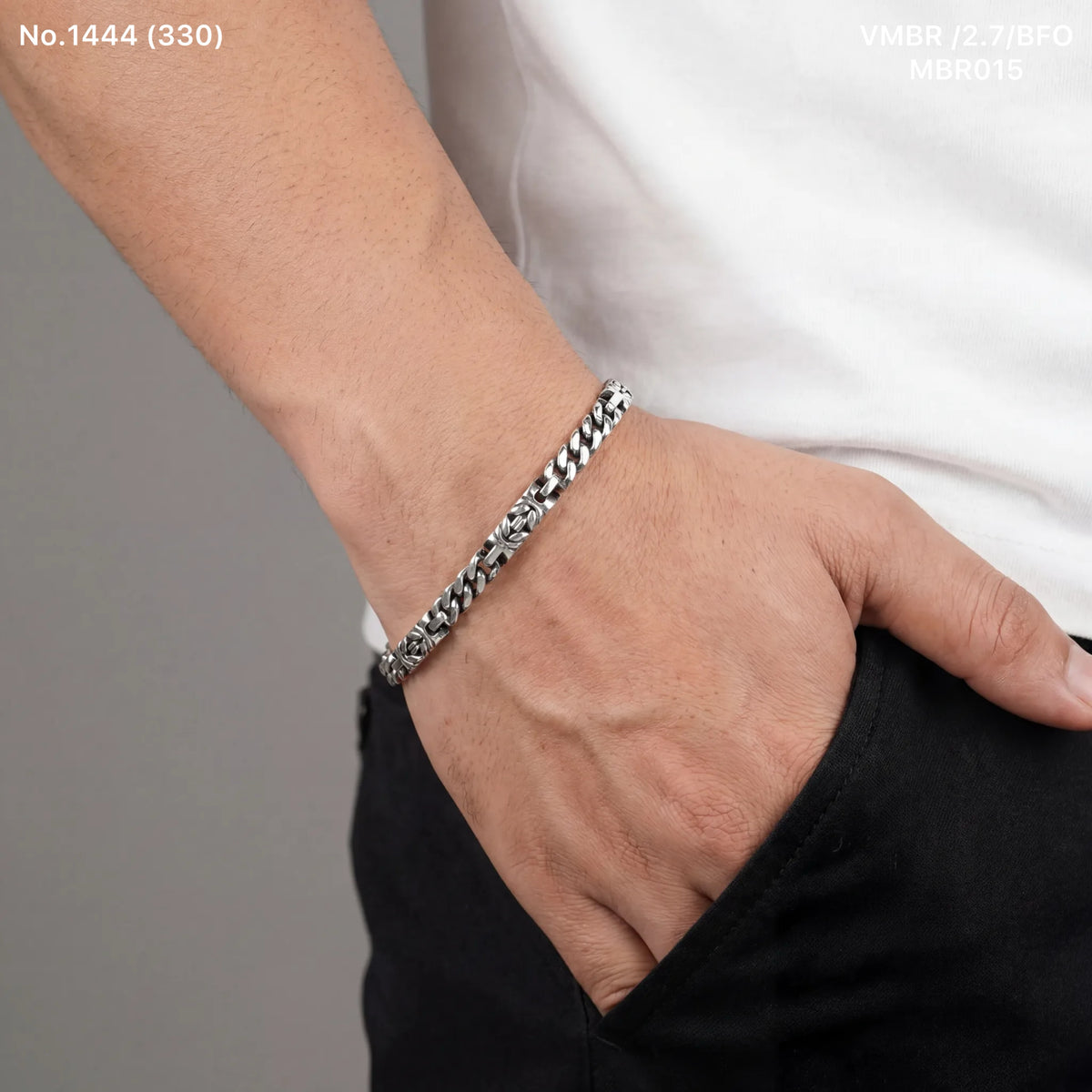 Monox men’s silver bracelet