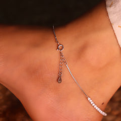 Bond of Infinity silver Payal for women