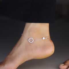 Aurora Borealis Silver Payal