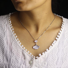 Silver Whisper Pendant Set