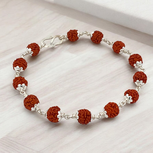 Silver Rudraksha Bracelet