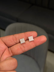 Signature diamond silver stud