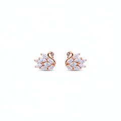 Swan lake silver stud