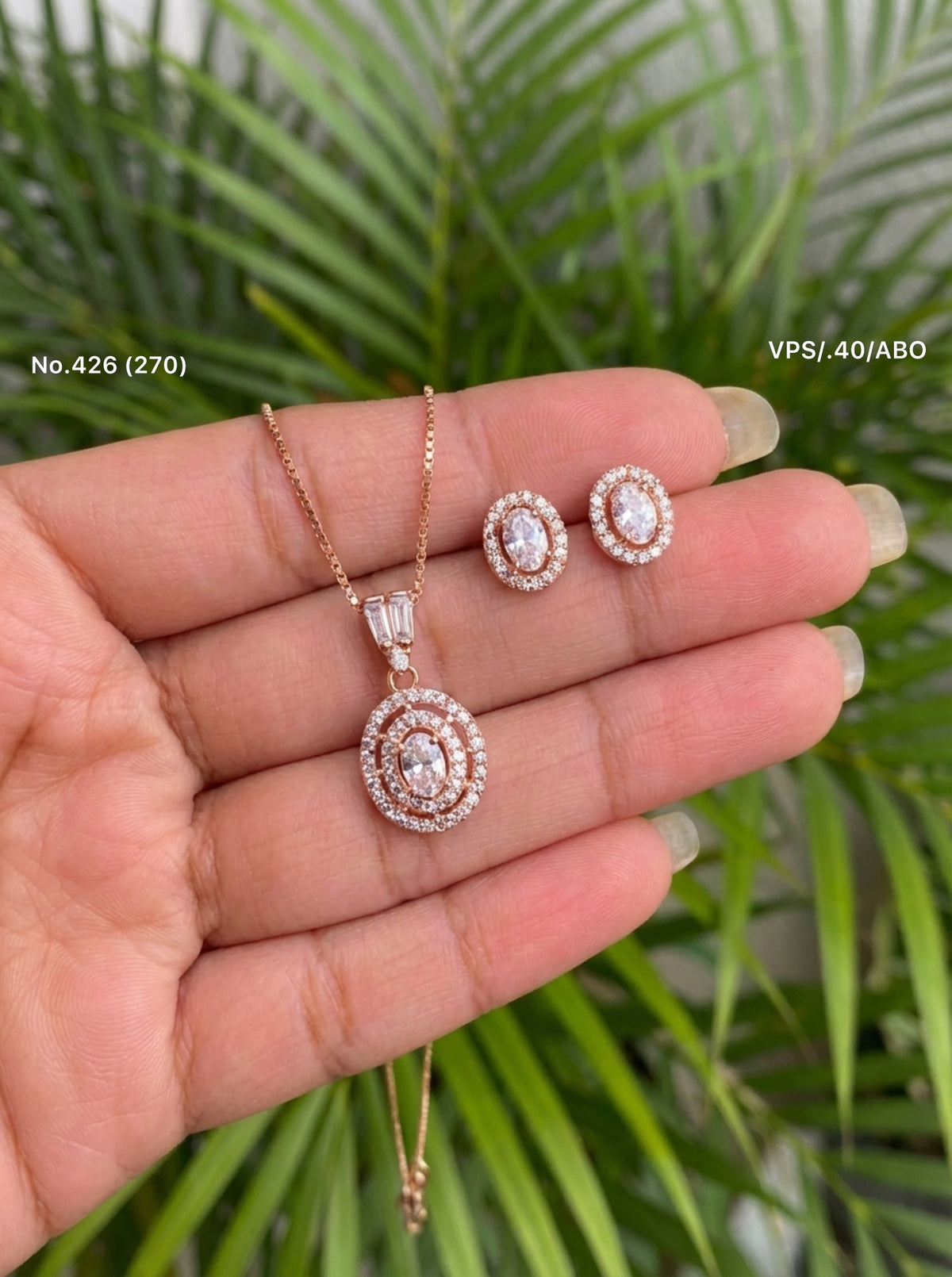 Diamond dream silver pendant set for women