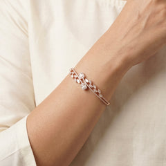Saumya Silver Kada for women