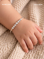Baby classic silver balls kada