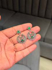 Meadow shine silver earrings