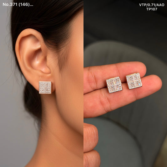 Alina Beam silver Stud