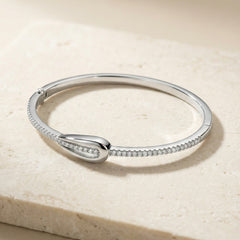 Angelic silver kada for women