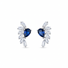 Ziva jade stone silver stud