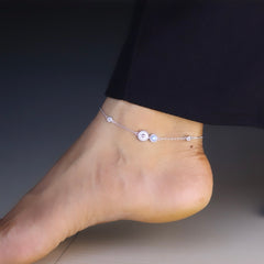 Gleaming Sunburst Silver Payal