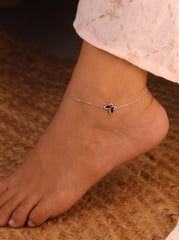 Silver butterflyvine Payal for women