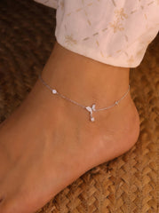 Butterfly heaven silver Payal for women