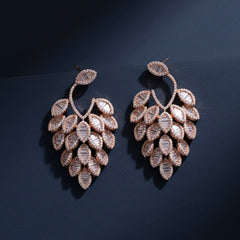Majestic multi drops silver earrings