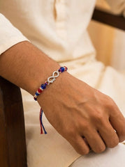 Infinity silver Rakhi