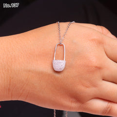 Silver Chain Pendant - V One Jewellery