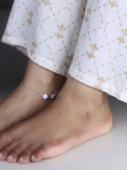 Silver Enchanted Charm Payal