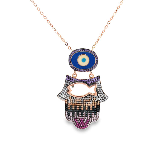 Silver Chain Pendant - V One Jewellery