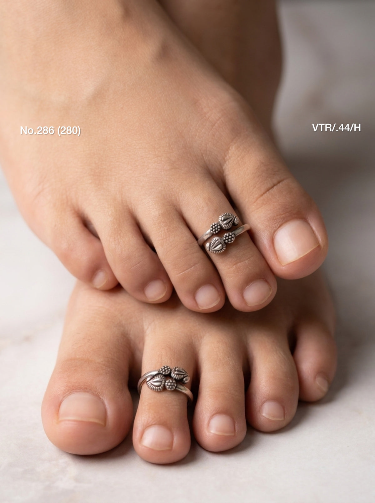 Dream fern silver toerings for women