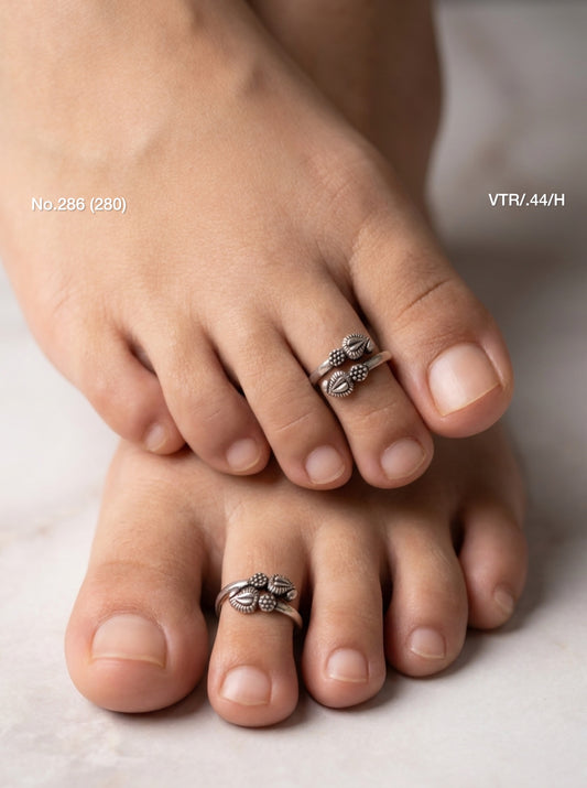 Dream fern silver toerings for women