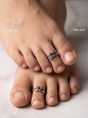 Dream fern silver toerings for women