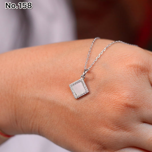 Silver Chain Pendant - V One Jewellery